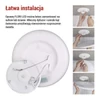 Kép 17/53 - LED felületi lámpatest FLORI kerek, fehér, 18W, semleges fehér