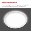 Kép 23/53 - LED felületi lámpatest FLORI kerek, fehér, 18W, semleges fehér