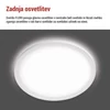 Kép 26/53 - LED felületi lámpatest FLORI kerek, fehér, 18W, semleges fehér