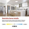 Kép 31/53 - LED felületi lámpatest FLORI kerek, fehér, 18W, semleges fehér