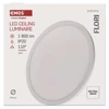 Kép 47/53 - LED felületi lámpatest FLORI kerek, fehér, 18W, semleges fehér