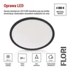 Kép 10/53 - LED felületi lámpatest FLORI fekete, fehér, 18W, semleges fehér
