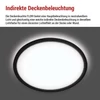 Kép 21/53 - LED felületi lámpatest FLORI fekete, fehér, 18W, semleges fehér