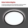 Kép 23/53 - LED felületi lámpatest FLORI fekete, fehér, 18W, semleges fehér