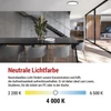 Kép 28/53 - LED felületi lámpatest FLORI fekete, fehér, 18W, semleges fehér
