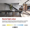 Kép 29/53 - LED felületi lámpatest FLORI fekete, fehér, 18W, semleges fehér