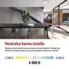 Kép 31/53 - LED felületi lámpatest FLORI fekete, fehér, 18W, semleges fehér