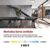 Kép 33/53 - LED felületi lámpatest FLORI fekete, fehér, 18W, semleges fehér