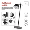 Kép 11/44 - EMOS Sophie LED asztali lámpa, újratölthető, fekete