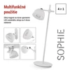 Kép 11/44 - EMOS Sophie LED asztali lámpa, újratölthető, fehér