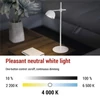 Kép 22/44 - EMOS Sophie LED asztali lámpa, újratölthető, fehér