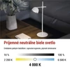 Kép 25/44 - EMOS Sophie LED asztali lámpa, újratölthető, fehér