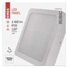 Kép 9/12 - LED felületi lámpatest RUBIC, négyzet, fehér, 24W, természetes fehér