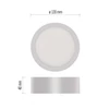 Kép 4/17 - LED felületi lámpatest NEXXO, kerek, fehér, 7,6W, CCT