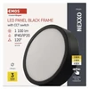 Kép 12/18 - LED felületi lámpatest NEXXO, kerek, fekete, 12,5W, CCT