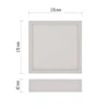 Kép 4/17 - LED felületi lámpatest NEXXO, négyzet, fehér, 12,5W, CCT