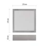 Kép 4/17 - LED felületi lámpatest NEXXO, négyzet, ezüst, 12,5W, CCT