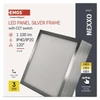 Kép 12/17 - LED felületi lámpatest NEXXO, négyzet, ezüst, 12,5W, CCT