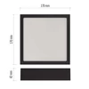 Kép 4/15 - LED felületi lámpatest NEXXO, négyzet, fekete, 12,5W, CCT