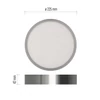 Kép 4/16 - LED felületi lámpatest NEXXO, kerek, ezüst, 21W, CCT