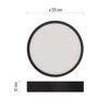 Kép 4/18 - LED felületi lámpatest NEXXO, kerek, fekete, 21W, CCT