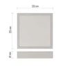 Kép 4/17 - LED felületi lámpatest NEXXO, négyzet, fehér, 21W, CCT