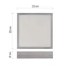 Kép 4/17 - LED felületi lámpatest NEXXO, négyzet, ezüst, 21W, CCT