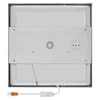 Kép 10/17 - LED felületi lámpatest NEXXO, négyzet, ezüst, 28,5W, CCT