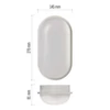 Kép 4/9 - EMOS LED mennyezeti lámpa QARI 20W 1900lm IP65 természetes fehér