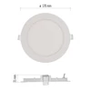Kép 4/15 - LED süllyesztett lámpatest NEXXO, kerek, fehér, 12W, meleg fehér