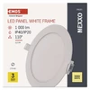 Kép 9/15 - LED süllyesztett lámpatest NEXXO, kerek, fehér, 12W, meleg fehér