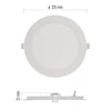 Kép 4/14 - LED süllyesztett lámpatest NEXXO, kerek, fehér, 18W, meleg fehér