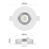 Kép 4/13 - EMOS SIMMI LED spotlámpa 5W 450lm IP20 meleg fehér
