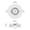 Kép 4/13 - EMOS SIMMI LED spotlámpa 5W 450lm IP20 term. fehér
