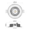 Kép 4/13 - EMOS SIMMI LED spotlámpa 5W 450lm IP20 meleg fehér
