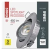 Kép 10/13 - EMOS SIMMI LED spotlámpa 5W 450lm IP20 term. fehér