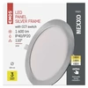 Kép 9/14 - LED süllyesztett lámpatest NEXXO, kerek, ezüst, 18W, CCT