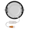 Kép 7/14 - LED süllyesztett lámpatest NEXXO, kerek, fekete, 7W, CCT