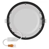 Kép 7/14 - LED süllyesztett lámpatest NEXXO, kerek, fekete, 12W, CCT
