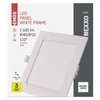 Kép 9/14 - LED süllyesztett lámpatest NEXXO, négyzet, fehér, 18W, természetes fehér