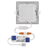 Kép 12/14 - LED süllyesztett lámpatest NEXXO, négyzet, ezüst, 7W, CCT
