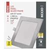 Kép 9/14 - LED süllyesztett lámpatest NEXXO, négyzet, ezüst, 12W, CCT