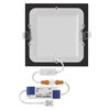 Kép 7/13 - LED süllyesztett lámpatest NEXXO, négyzet, fekete, 12W, CCT