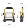 Kép 6/17 - LED reflektor ILIO 21W, sárga-fekete, IP44, 1900 lm, természetes fehér