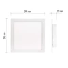 Kép 4/17 - EMOS LED MENNYEZETI PANEL RIVI 30x30, 20W, DIMM., ÁLLÍTHATÓ SZÍNHŐM.