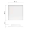 Kép 4/17 - EMOS LED MENNYEZETI PANEL IRVI 30x30, 18W, DIMM., ÁLLÍTHATÓ SZÍNHŐM.