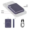 Kép 33/33 - EMOS Powerbank WI 522, 5 000 mAh, 20 W+Wireless, kék