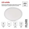 Kép 6/52 - LED felületi lámpatest FLORI kerek, fehér, 22W, semleges fehér
