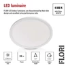 Kép 8/52 - LED felületi lámpatest FLORI kerek, fehér, 22W, semleges fehér
