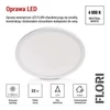 Kép 10/52 - LED felületi lámpatest FLORI kerek, fehér, 22W, semleges fehér